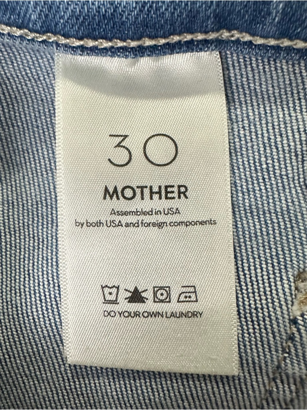 MOTHER Wide Leg Flare Jeans in Light Blue Wash - Picture 12 of 16
